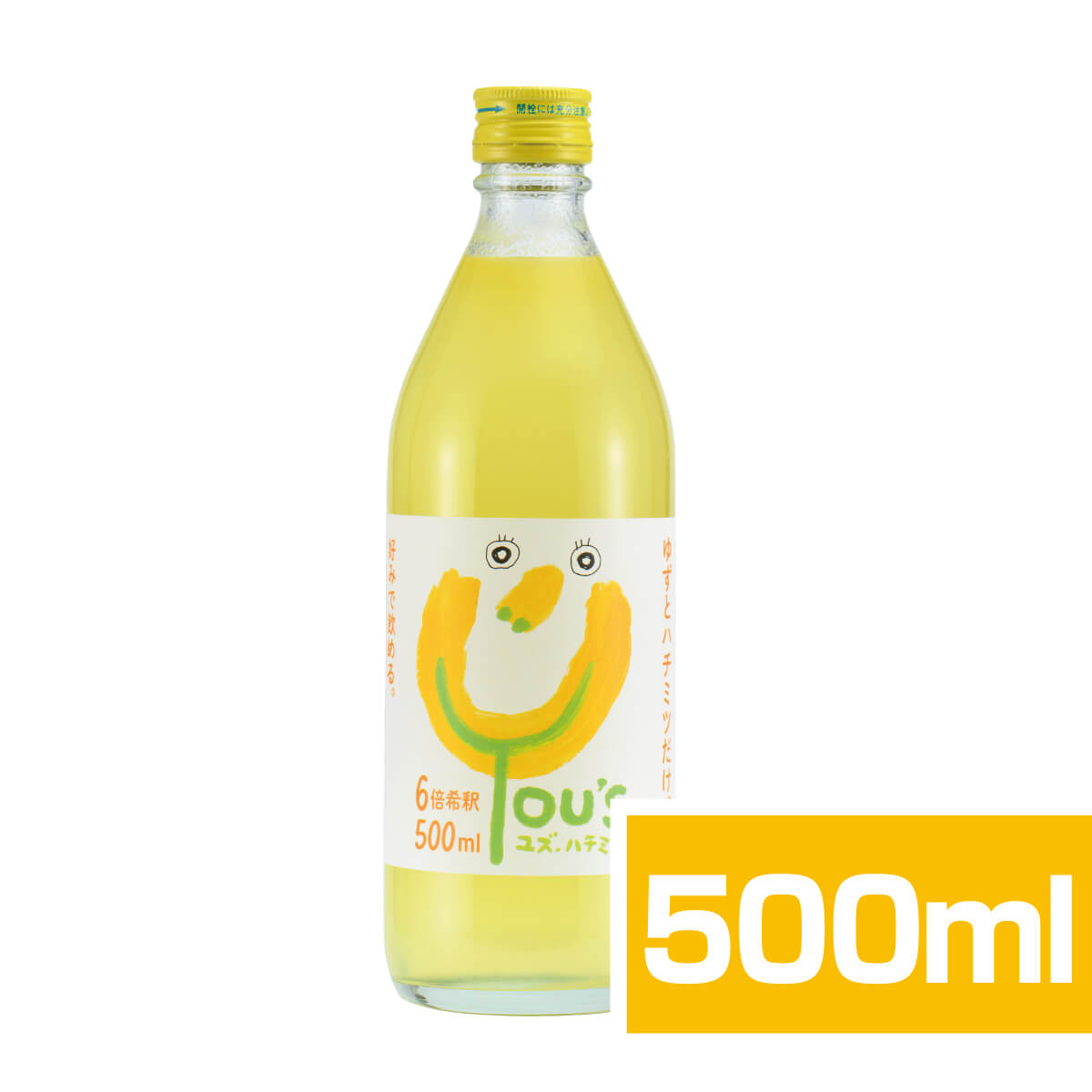 6倍希釈ゆず飲料　ゆーず500ml